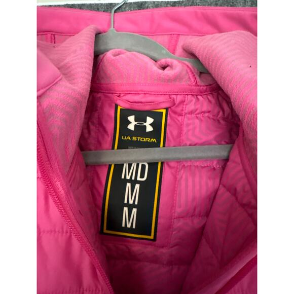 Under Armour Storm Jacket Women Hot Pink ColdGear Infrared Primaloft Insulated M - Picture 3 of 8